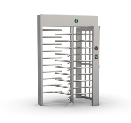 Stainless Steel Single Passage Full Height Turnstile